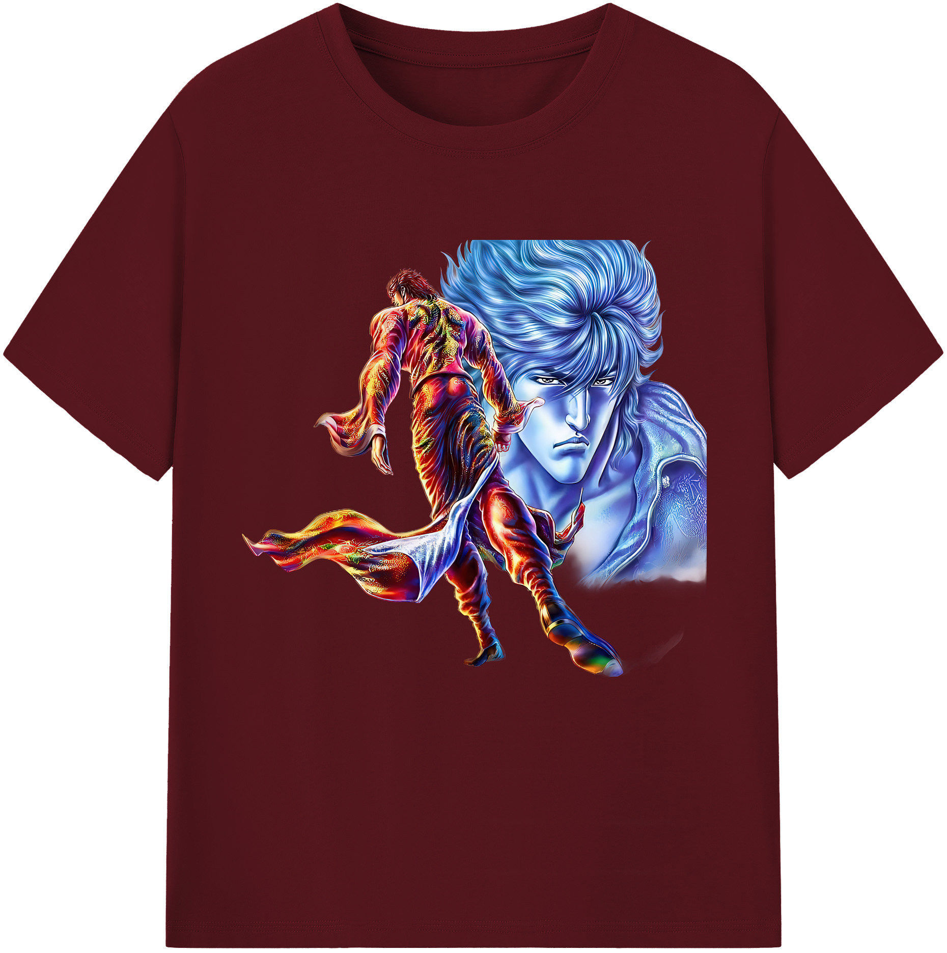 （画像用） 北斗の拳 Fist of the North Star 綿100％半袖Tシャツ（フロントプリント）